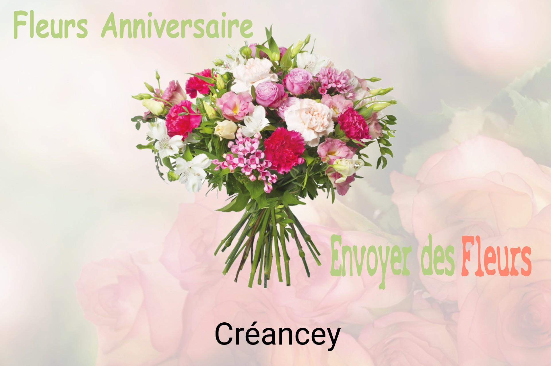 Bouquet de fleurs d’anniversaire livré à Créancey